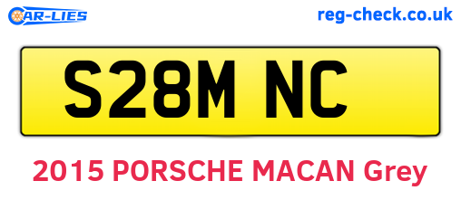 S28MNC are the vehicle registration plates.