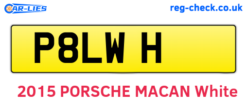 P8LWH are the vehicle registration plates.