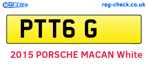 PTT6G are the vehicle registration plates.