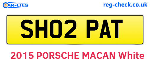 SH02PAT are the vehicle registration plates.