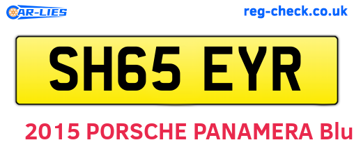 SH65EYR are the vehicle registration plates.