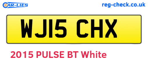 WJ15CHX are the vehicle registration plates.