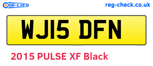 WJ15DFN are the vehicle registration plates.