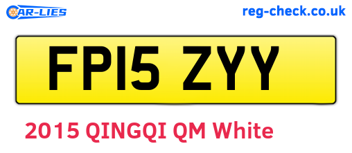 FP15ZYY are the vehicle registration plates.