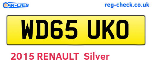 WD65UKO are the vehicle registration plates.