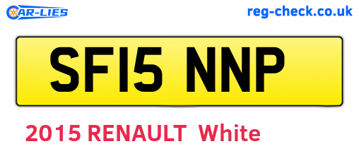 SF15NNP are the vehicle registration plates.
