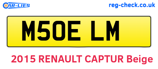 M50ELM are the vehicle registration plates.