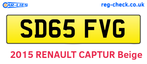 SD65FVG are the vehicle registration plates.