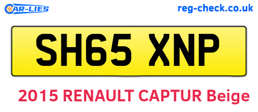 SH65XNP are the vehicle registration plates.