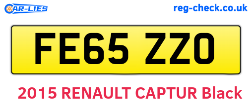 FE65ZZO are the vehicle registration plates.