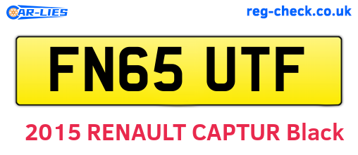 FN65UTF are the vehicle registration plates.