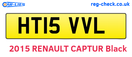 HT15VVL are the vehicle registration plates.