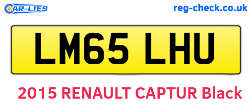 LM65LHU are the vehicle registration plates.