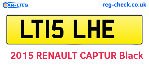 LT15LHE are the vehicle registration plates.