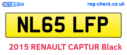 NL65LFP are the vehicle registration plates.