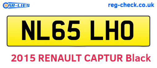 NL65LHO are the vehicle registration plates.