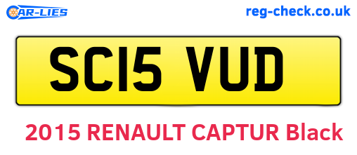 SC15VUD are the vehicle registration plates.