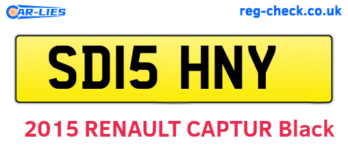 SD15HNY are the vehicle registration plates.