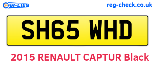 SH65WHD are the vehicle registration plates.