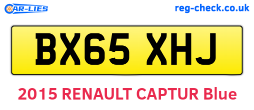 BX65XHJ are the vehicle registration plates.