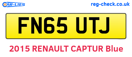 FN65UTJ are the vehicle registration plates.
