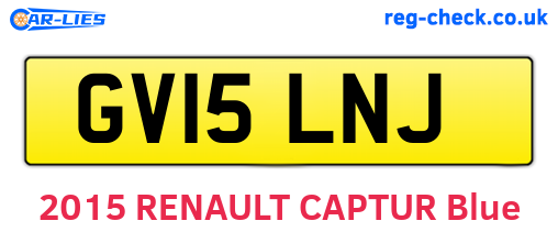 GV15LNJ are the vehicle registration plates.