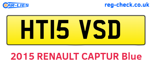 HT15VSD are the vehicle registration plates.