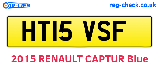 HT15VSF are the vehicle registration plates.