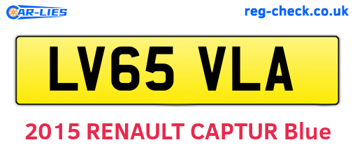 LV65VLA are the vehicle registration plates.