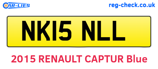 NK15NLL are the vehicle registration plates.