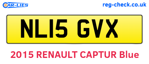 NL15GVX are the vehicle registration plates.
