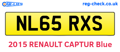 NL65RXS are the vehicle registration plates.