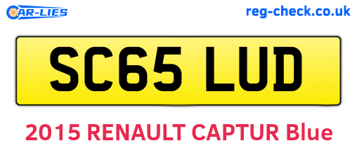 SC65LUD are the vehicle registration plates.