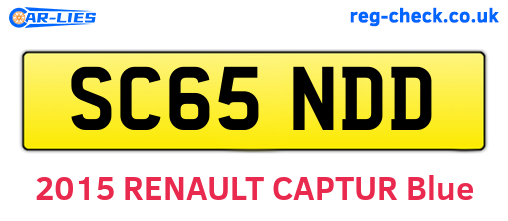 SC65NDD are the vehicle registration plates.