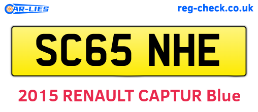 SC65NHE are the vehicle registration plates.