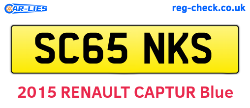SC65NKS are the vehicle registration plates.