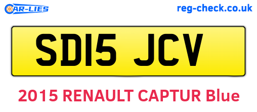 SD15JCV are the vehicle registration plates.