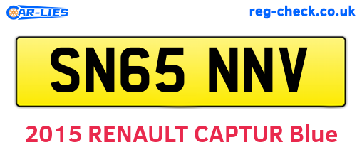 SN65NNV are the vehicle registration plates.