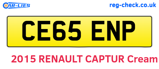 CE65ENP are the vehicle registration plates.