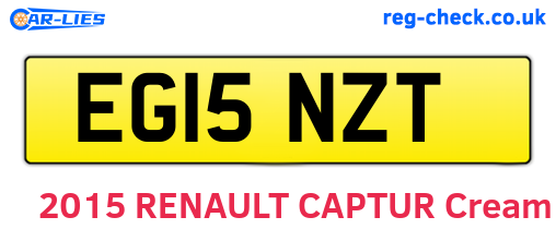 EG15NZT are the vehicle registration plates.