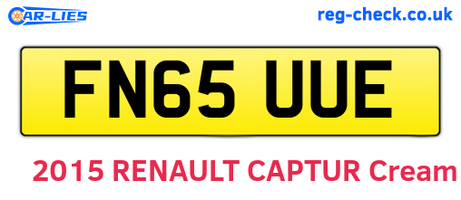 FN65UUE are the vehicle registration plates.