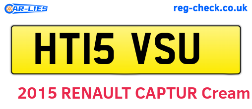 HT15VSU are the vehicle registration plates.
