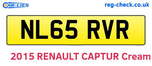 NL65RVR are the vehicle registration plates.
