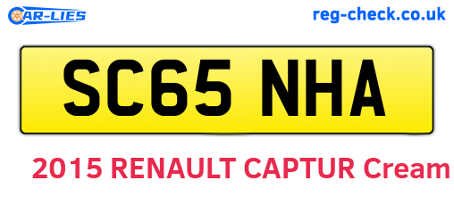 SC65NHA are the vehicle registration plates.