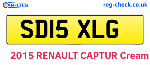 SD15XLG are the vehicle registration plates.