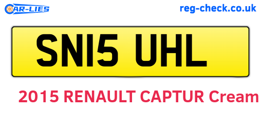 SN15UHL are the vehicle registration plates.