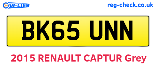 BK65UNN are the vehicle registration plates.