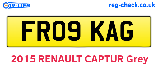 FR09KAG are the vehicle registration plates.