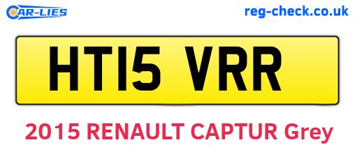 HT15VRR are the vehicle registration plates.