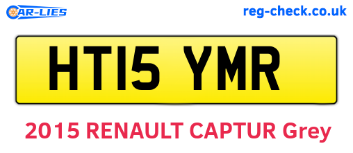 HT15YMR are the vehicle registration plates.